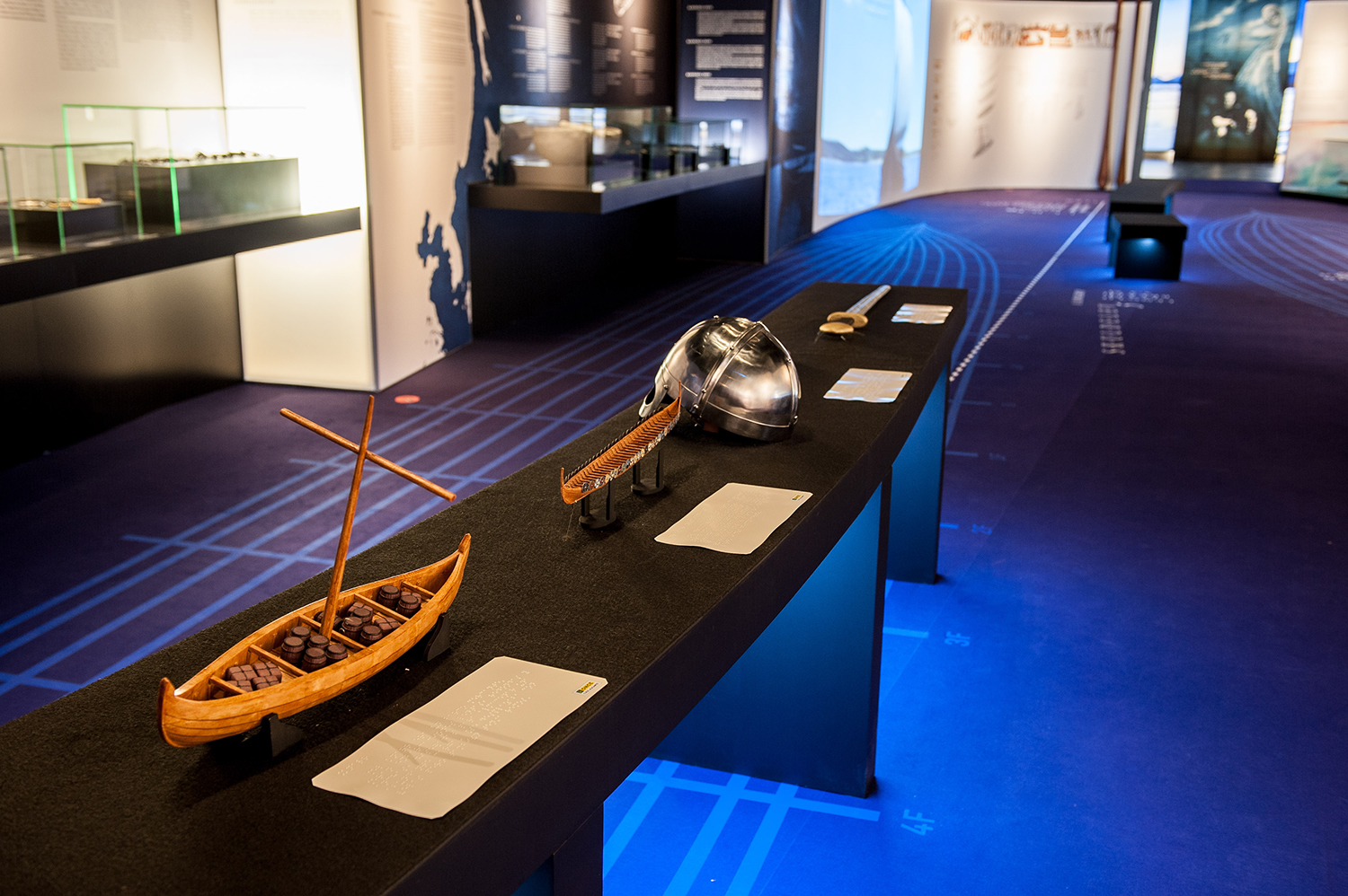 Maquetas 3D en la Exposición Vikingos del MARQ