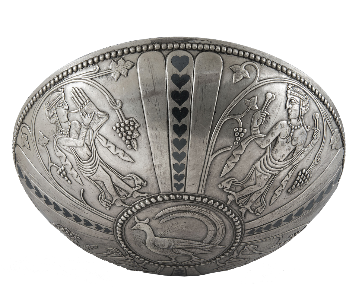 Cuenco de plata de época sasánida