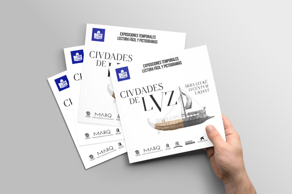 Portada de la guía de Lectura fácil y pictogramas de Ciudades de Luz