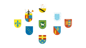 Escudos de la nobleza alicantina con propiedades en la huerta